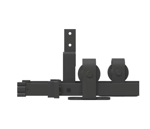 Bīdāmo Durvju Sistēma, 427 Cm, Melns Tērauds Vidaxl