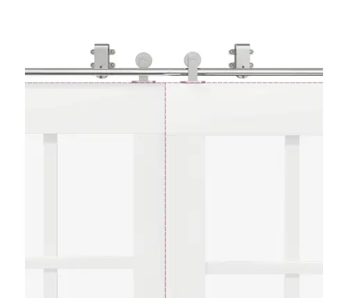 Bīdāmo Durvju Sistēma, 183 Cm, Nerūsējošs Tērauds Vidaxl