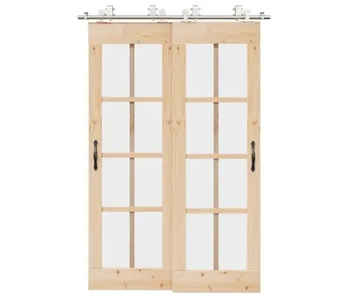 Bīdāmo Durvju Sistēma, 183 Cm, Nerūsējošs Tērauds Vidaxl