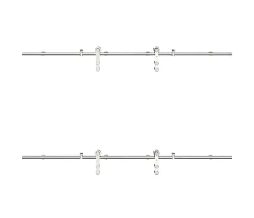 Bīdāmo Durvju Sistēma, 183 Cm, Nerūsējošs Tērauds Vidaxl