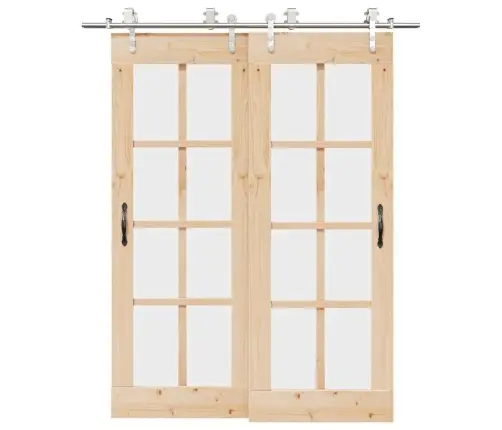 Bīdāmo Durvju Sistēma, 183 Cm, Nerūsējošs Tērauds Vidaxl