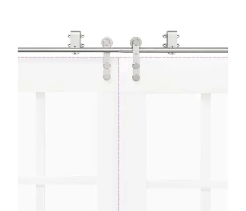 Bīdāmo Durvju Sistēma, 200 Cm, Nerūsējošs Tērauds Vidaxl