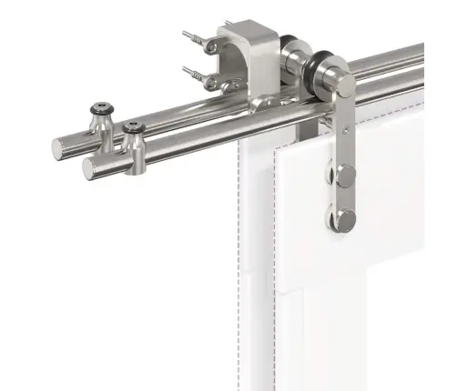 Bīdāmo Durvju Sistēma, 200 Cm, Nerūsējošs Tērauds Vidaxl