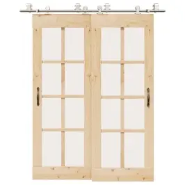 Bīdāmo Durvju Sistēma, 183 Cm, Nerūsējošs Tērauds Vidaxl