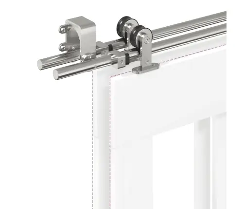 Bīdāmo Durvju Sistēma, 200 Cm, Nerūsējošs Tērauds Vidaxl