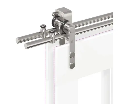 Liuguksetarvikute Komplekt, 200 cm Roostevaba Teras, Hõbedane