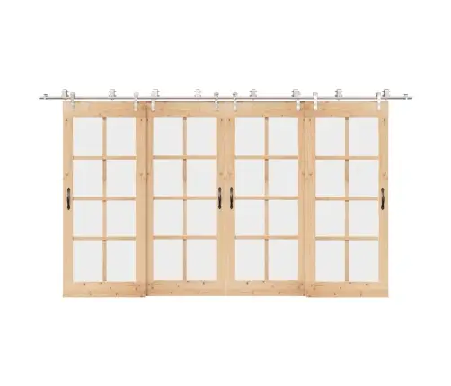 Bīdāmo Durvju Sistēma, 400 Cm, Nerūsējošs Tērauds Vidaxl