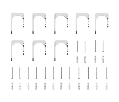 Liuguksetarvikute Komplekt, 400 cm Roostevaba Teras, Hõbedane