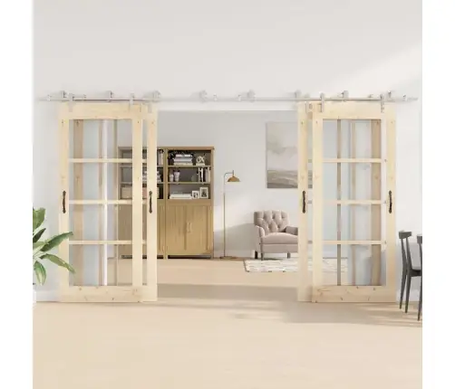 Bīdāmo Durvju Sistēma, 400 Cm, Nerūsējošs Tērauds Vidaxl