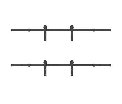 Liugukse Tarvikute Komplekt 366 Cm Terasest, Must