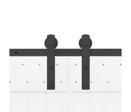 Liugukse Tarvikute Komplekt 366 Cm Terasest, Must