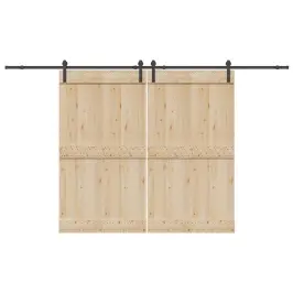 Bīdāmo Durvju Sistēma, 366 Cm, Melns Tērauds Vidaxl