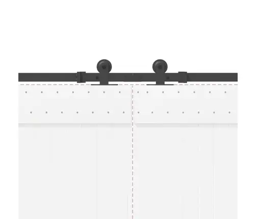 Bīdāmo Durvju Sistēma, 427 Cm, Melns Tērauds Vidaxl