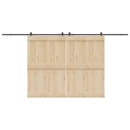 Bīdāmo Durvju Sistēma, 427 Cm, Melns Tērauds Vidaxl