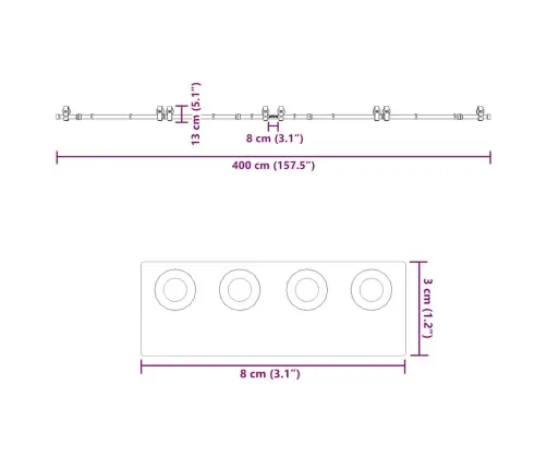 Bīdāmo Durvju Sistēma, 400 Cm, Melns Tērauds Vidaxl