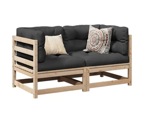 2-Daļīgs Dārza Dīvānu Komplekts, Priedes Masīvkoks Vidaxl