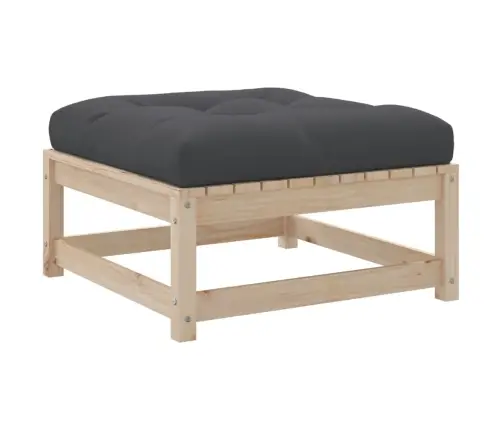 4-Daļīgs Dārza Dīvāna Komplekts Ar Matračiem, Priedes Koks Vidaxl