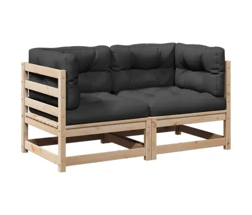 2-Osaline Aiadiivani Komplekt Patjadega, Männipuit