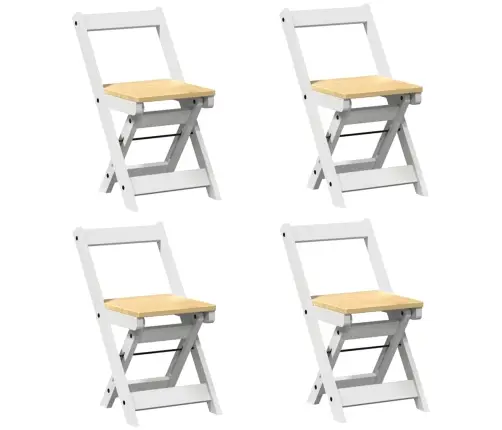 5-Daļīgs Galda Un Krēslu Komplekts Corona, Nolokāms, Priede Vidaxl