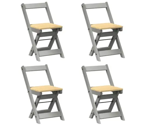 5-Daļīgs Galda Un Krēslu Komplekts Corona, Nolokāms, Priede Vidaxl