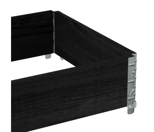 Padėklų Apvadas, Juodi, 80X60cm Pušies Medienos Masyvas