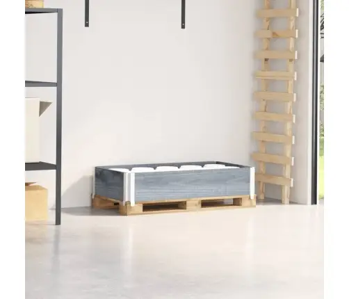 Palešu Apmale, Pelēks, 100X50 Cm, Priedes Masīvkoks Vidaxl