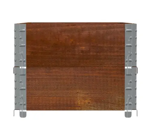 Palešu Apmales, 2 Gab., Brūns, 100X50 Cm, Priedes Masīvkoks Vidaxl