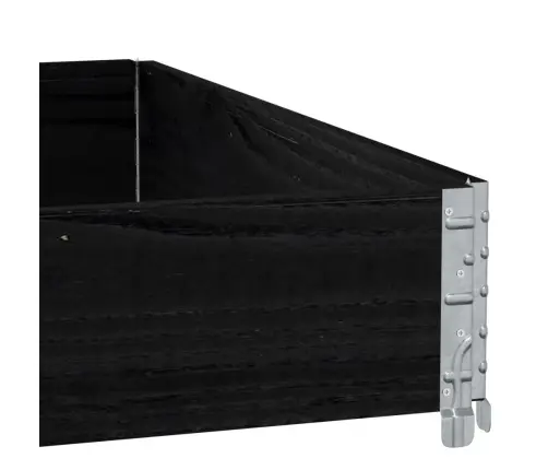 Palešu Apmale, Melns, 100X100 Cm, Priedes Masīvkoks Vidaxl