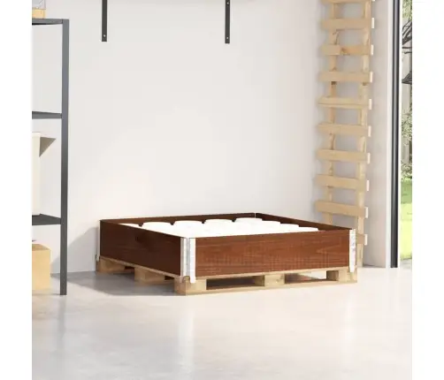 Kaubaaluste Äär, Pruun, 100X100 cm Toekas Männipuit