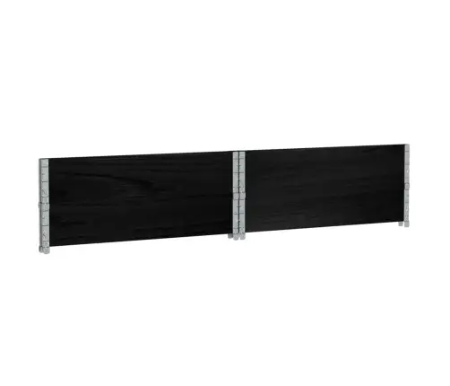 Kaubaaluste Ääred 2 Tk, Must, 100X100 cm Toekas Männipuit