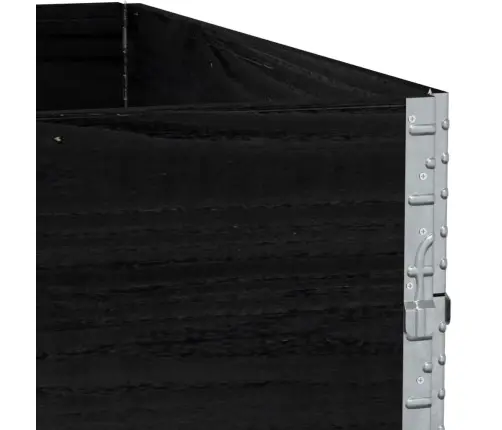 Kaubaaluste Ääred 2 Tk, Must, 100X100 cm Toekas Männipuit