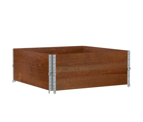 Padėklų Apvadai, 2Vnt., Rudi, 100X100cm Pušies Masyvas