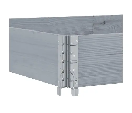 Palešu Apmale, Pelēks, 150X50 Cm, Priedes Masīvkoks Vidaxl