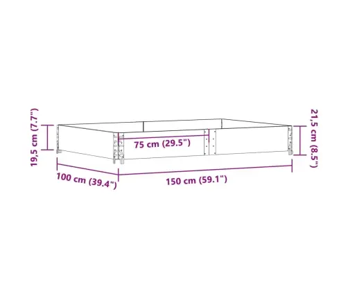 Kaubaaluste Äär, Must, 150X100 cm Toekas Männipuit