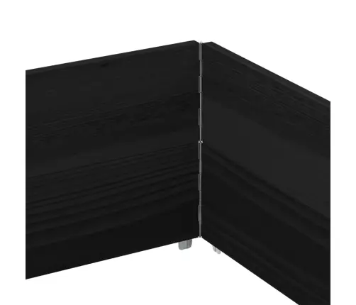 Kaubaaluste Ääred 2 Tk, Must, 150X100 cm Toekas Männipuit