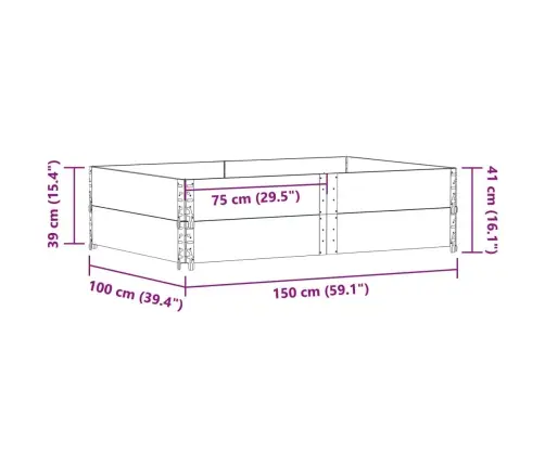 Kaubaaluste Ääred 2 Tk, Hall, 150X100 cm Toekas Männipuit