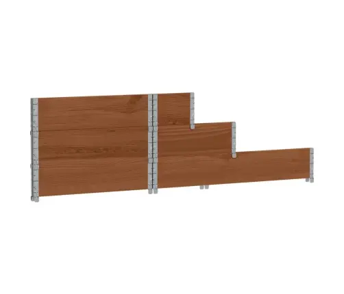 3-Korruseline Taimekast, Pruun 120X80 cm Männipuit