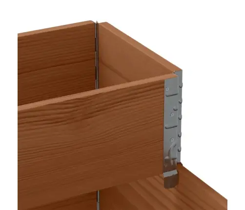 3-Korruseline Taimekast, Pruun 120X80 cm Männipuit