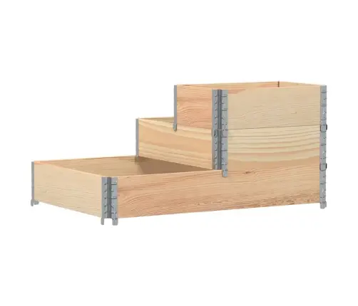 3-Līmeņu Puķu Kaste, 120X80 Cm, Priedes Masīvkoks Vidaxl