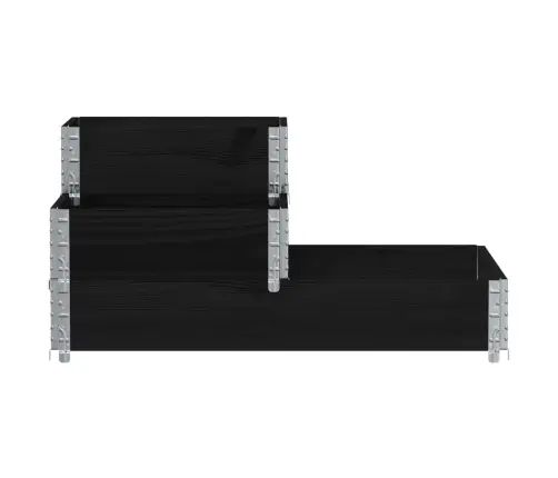 3-Korruseline Taimekast, Must 120X80 cm Männipuit