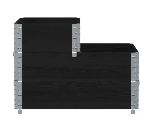 3-Korruseline Taimekast, Must 120X80 cm Männipuit