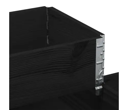 3-Korruseline Taimekast, Must 120X80 cm Männipuit