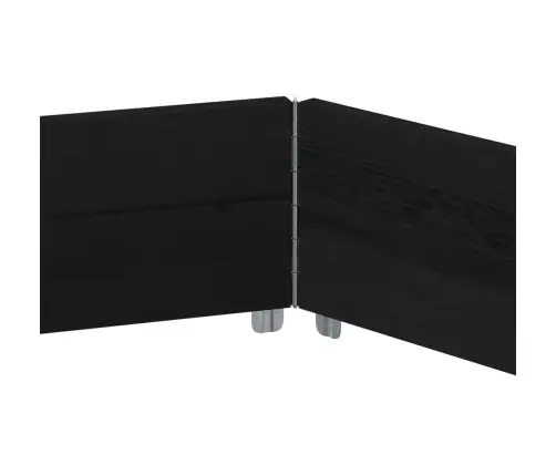 Puķu Kaste, Sešstūra, Melna, 160X160 Cm, Priedes Masīvkoks Vidaxl