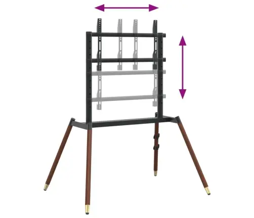 Tv Statīvs 37-86 Collu Ekrānam, Vesa 600X400 Mm, 60 Kg Vidaxl