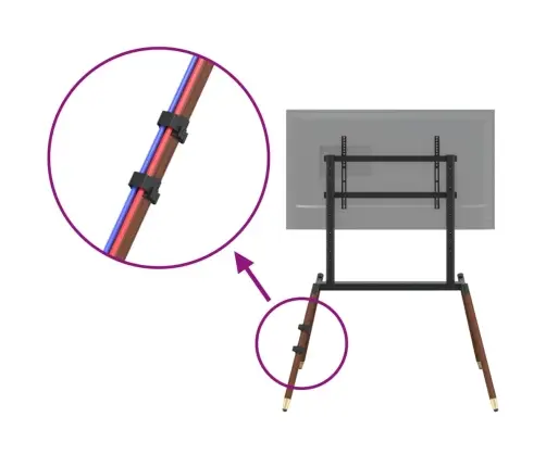 Tv Statīvs 37-86 Collu Ekrānam, Vesa 600X400 Mm, 60 Kg Vidaxl