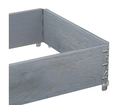 Dārza Puķu Kaste, Pelēka, 80X60 Cm, Priedes Masīvkoks Vidaxl