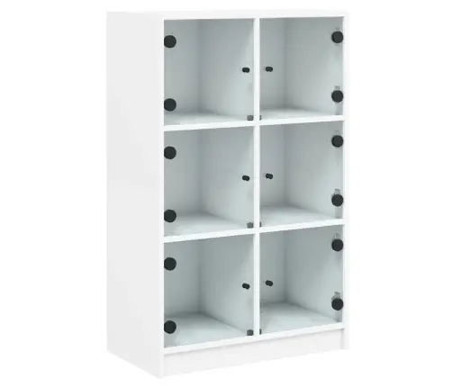 Kõrge Kapp Ustega, Valge, 68 X 37 X 109 cm Tehispuit Kõrge Kapp Ustega, Valge, 68 X 37 X 109 cm Tehispuit