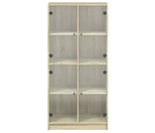 Augstais Skapītis Ar Durvīm, Ozolkoka Krāsā, 68X37X142 Cm Vidaxl