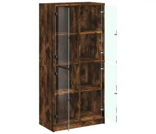 Augstais Skapītis Ar Durvīm, Ozolkoka Krāsā, 68X37X142 Cm Vidaxl