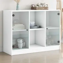 Kumode, Balta, 102X37X75,5 Cm, Inženierijas Koks Vidaxl